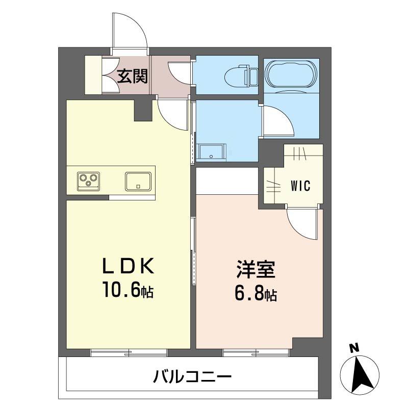 ラヴェニール テラス(1LDK/3階)の間取り写真