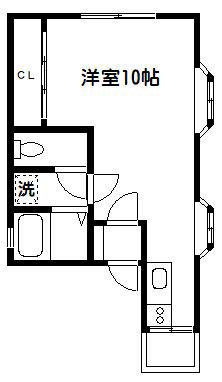メゾン駒形(ワンルーム/1階)の間取り写真