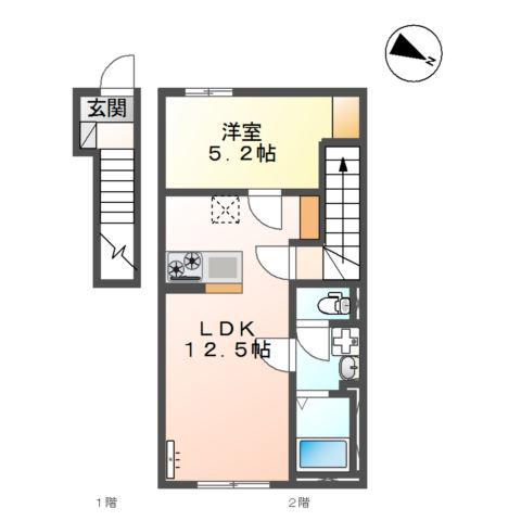 柳樂 稲夫 様III期工事(1LDK/2階)の間取り写真