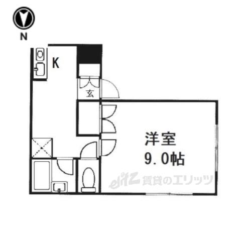 GRAFFITI MATSUI(1K/2階)の間取り写真