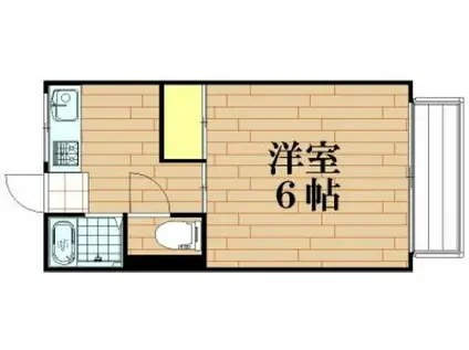 メゾン・ド・ソローニュ(1K/1階)の間取り写真