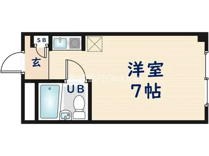 エクラノーブル(ワンルーム/3階)の間取り写真