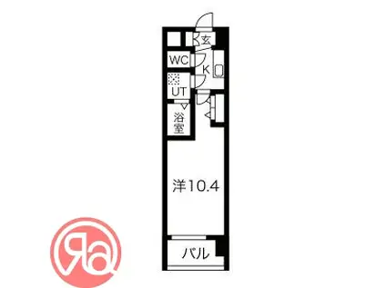 THE MUSIC COURT(1K/2階)の間取り写真