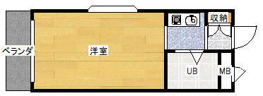 アネックス戸崎(ワンルーム/2階)の間取り写真