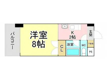 松井ビル(1K/7階)の間取り写真