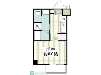 アールエス湘南平塚(1K/3階)の間取り写真