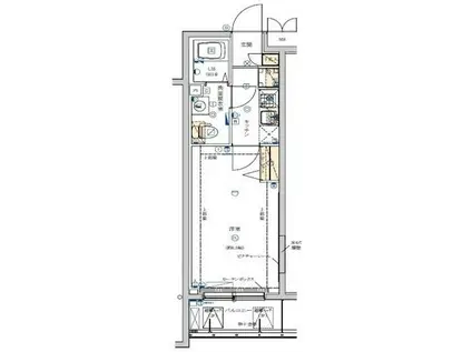 MAXIV代田橋マキシヴダイタバシ(1K/1階)の間取り写真