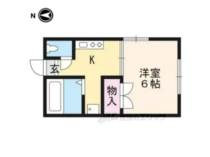 コーポ泉(1K/1階)の間取り写真