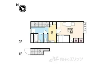レオパレスSAKAE(1K/2階)の間取り写真