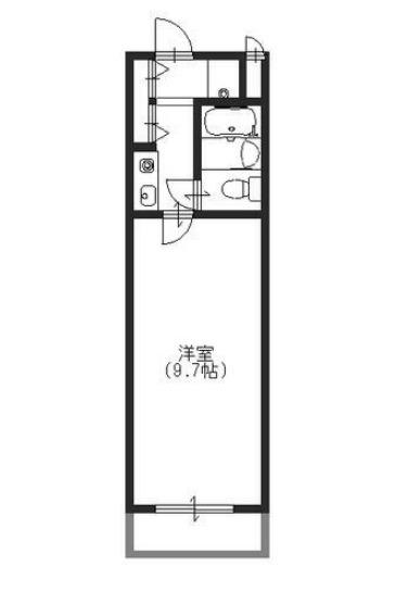 ダイアパレス大手前通西(ワンルーム/7階)の間取り写真