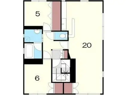 HRビル(2LDK/3階)の間取り写真