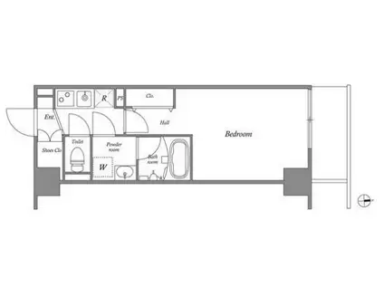 GRAN PASEO北綾瀬駅前(1K/3階)の間取り写真