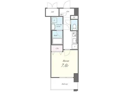 ル ディアマン(1K/3階)の間取り写真