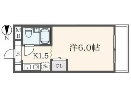 エル・シャロンII(1K/4階)の間取り写真