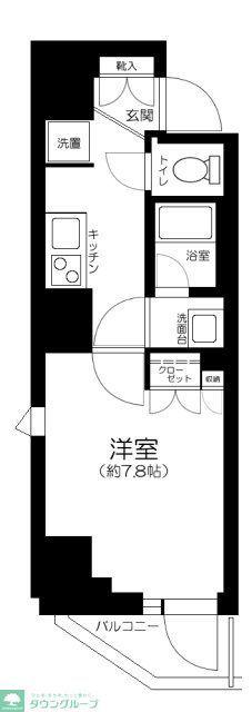 GRANSITE NAKAMEGURO(1K/7階)の間取り写真