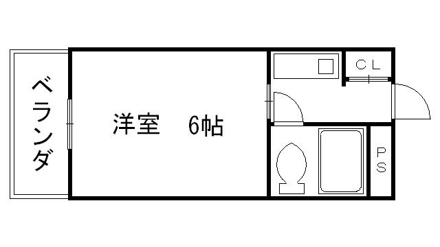 アニバーサリー40(1K/3階)の間取り写真