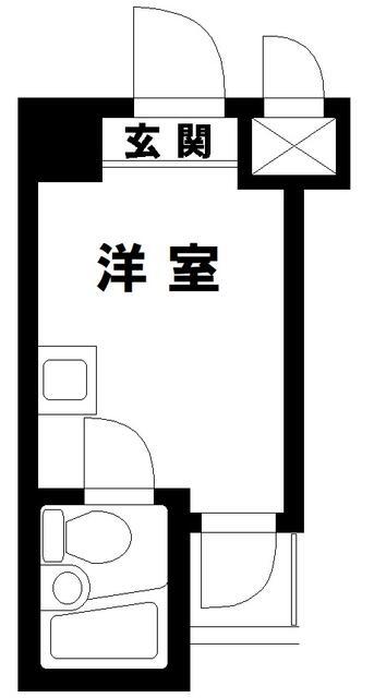 トップルーム品川第2(ワンルーム/10階)の間取り写真