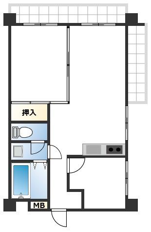 グロリアスマンションミフジ川越3号館(1SLDK/3階)の間取り写真