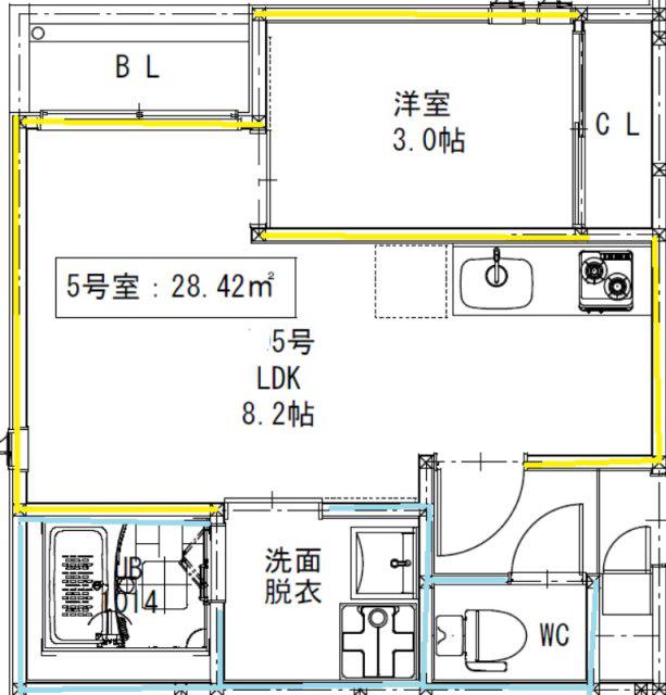 G-SMART CHARMANT(1LDK/1階)の間取り写真