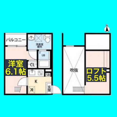 CORE KANAYAMA(1K/1階)の間取り写真