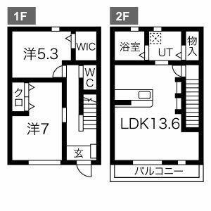 エスペランサ(2LDK/1階)の間取り写真