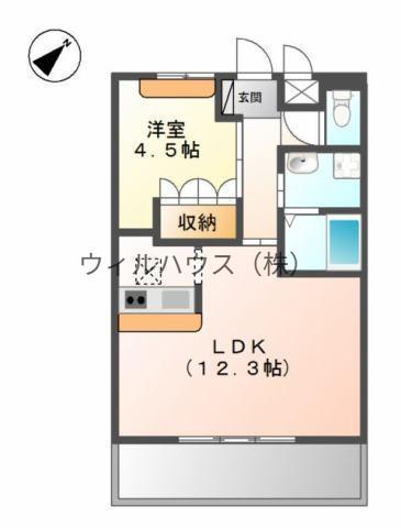 グレイスヴィラ(1LDK/1階)の間取り写真