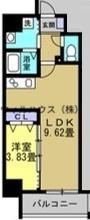 リアライズ堺宿院(1LDK/12階)の間取り写真