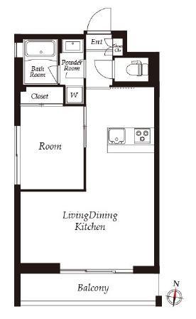 THE CLASS EX RESIDENCE(1LDK/1階)の間取り写真