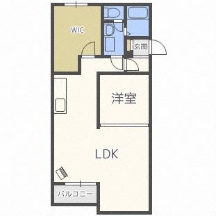 山の手パークハイツ(2LDK/1階)の間取り写真
