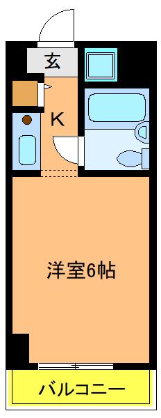 ダイアパレス錦糸町第5(ワンルーム/8階)の間取り写真