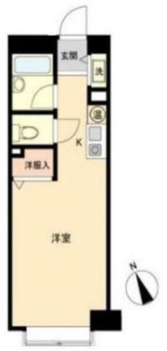 セントヒルズ仙台(ワンルーム/5階)の間取り写真