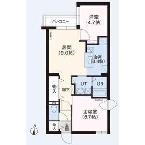 メゾン・パティオN35(2LDK/2階)の間取り写真