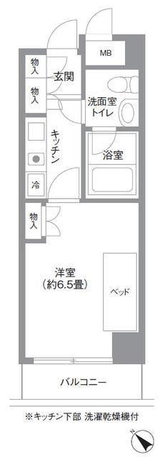 エルプレイス押上(1K/2階)の間取り写真