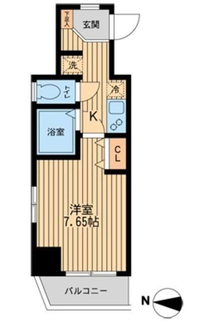 エクセリア池袋ウエストⅡ(1K/11階)の間取り写真