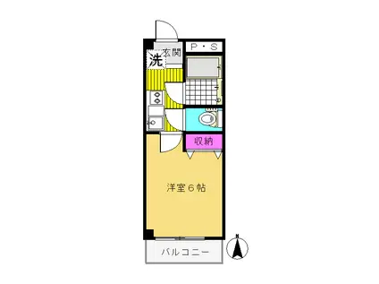 コーポオリーブ(1K/3階)の間取り写真