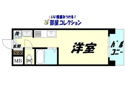 第25エルザビル(ワンルーム/3階)の間取り写真