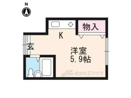 スタール堀池(ワンルーム/1階)の間取り写真