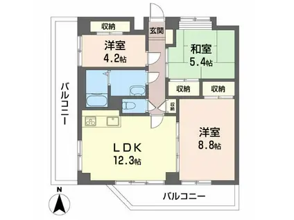 MAISON GOTOH(3LDK/2階)の間取り写真