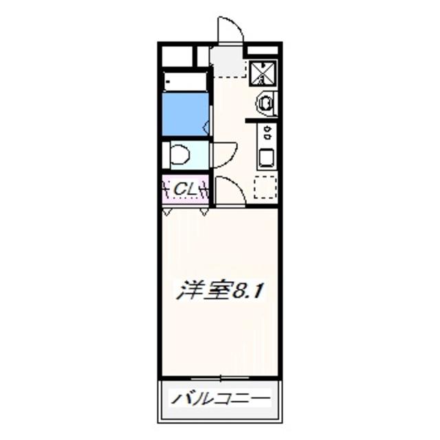 サンモール(1K/1階)の間取り写真