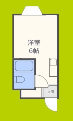 ラパンジール都島(ワンルーム/8階)の間取り写真