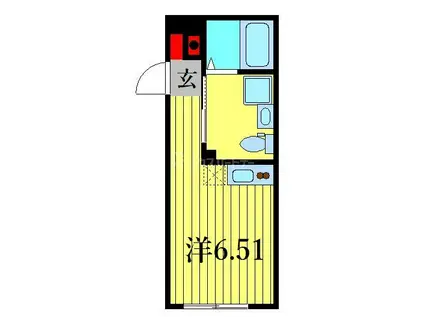 すすむテラス金町(ワンルーム/2階)の間取り写真