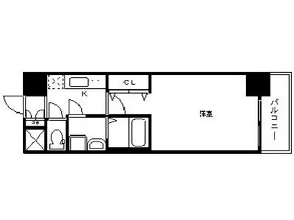 アドバンス三宮シュロス(1K/9階)の間取り写真