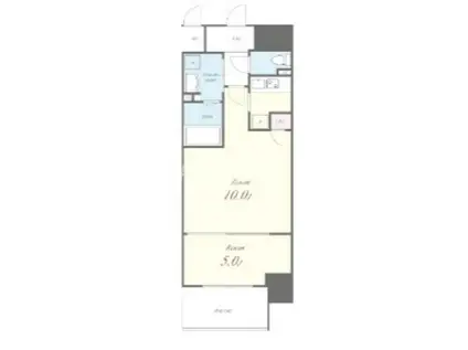 ブリリアントジュネス本町(1LDK/8階)の間取り写真