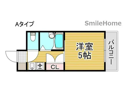 三研BLD・インペリアル5号館(1K/4階)の間取り写真