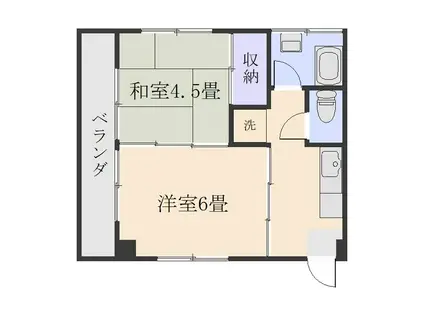 小野ビル(2K/3階)の間取り写真