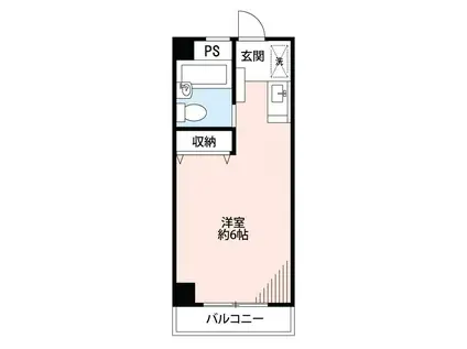 メゾンクレール(ワンルーム/1階)の間取り写真