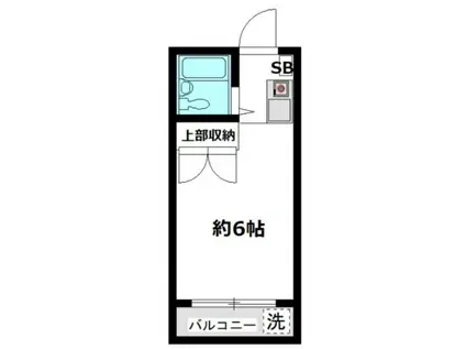 キャンベラハウス(ワンルーム/3階)の間取り写真