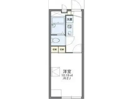 レオパレスインペリアルパレスI(1K/2階)の間取り写真