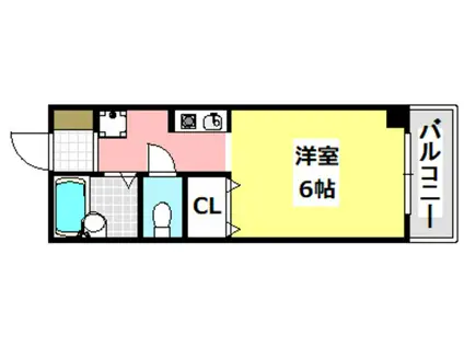 パルウェーブ(1K/3階)の間取り写真