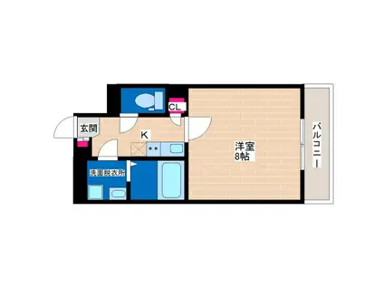 PRIMAVERAIII(1K/2階)の間取り写真